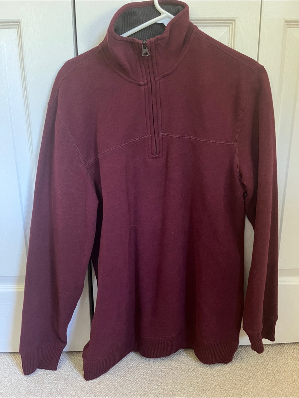 Arrow Men's Maroon Half-Zip Sweater